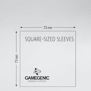 Sleeves Gamegenic Square (Blue 73x73mm 50ct) Clear