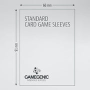 Sleeves Gamegenic Standard Value Pack (Gray 66x91mm 200ct) Clear