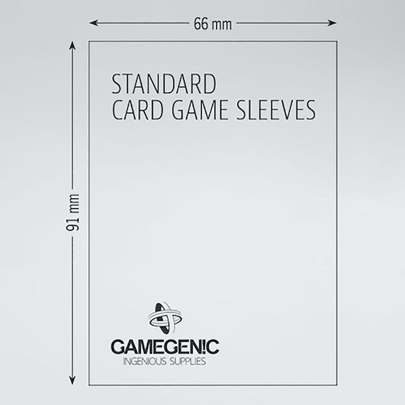 Sleeves Gamegenic Standard Value Pack (Gray 66x91mm 200ct) Clear