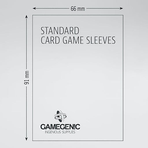 Sleeves Gamegenic Standard Value Pack (Gray 66x91mm 200ct) Clear