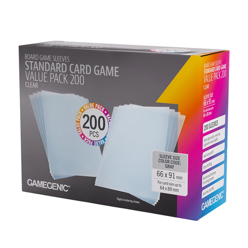 Prime Sleeves Standard Card Game-Size Value Pack 200