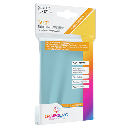 Sleeves Gamegenic Tarot (Orange 73x122mm 50ct) Clear