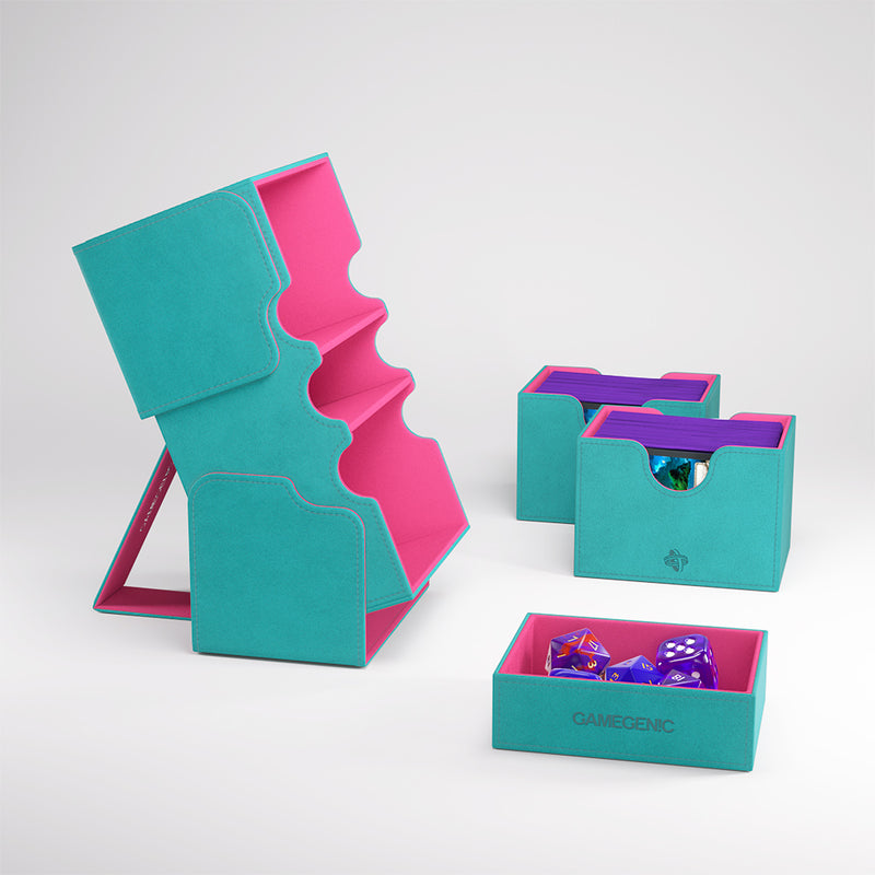 Deck Box - Watchtower XL (100ct) Teal/Pink
