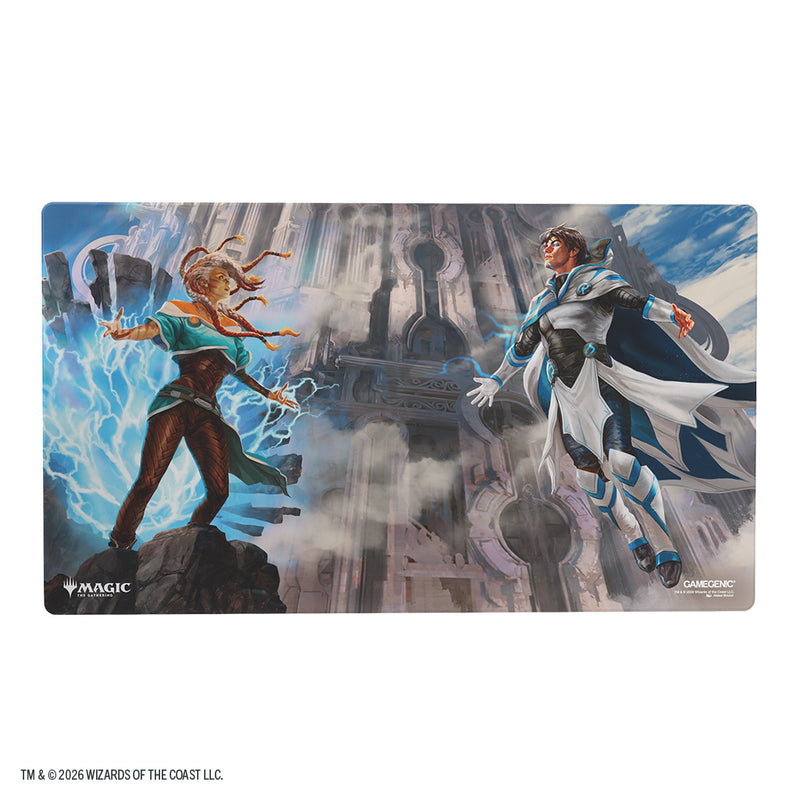 Playmat Shiny Reality Fracture Tam Beleren Conflicted / Jace Building Reality