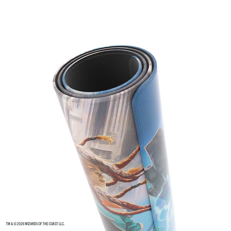 Playmat Shiny Reality Fracture Tam Beleren Conflicted / Jace Building Reality