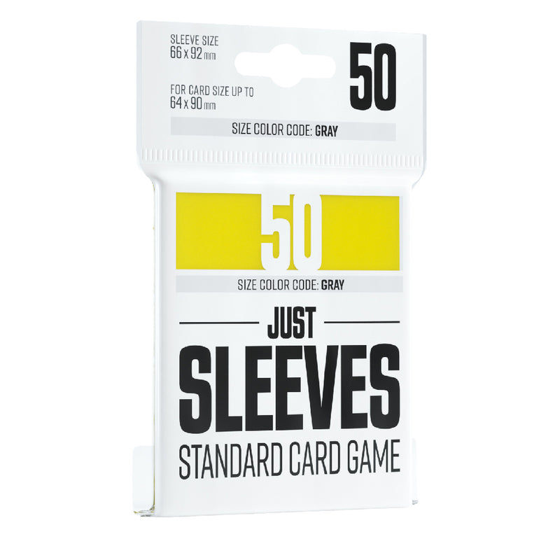 Sleeves Gamegenic Just Sleeves (Gray 66x92mm 50ct) Yellow