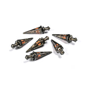 Polyhero Dice Set Warrior 6d6 Swords : Steel Grey