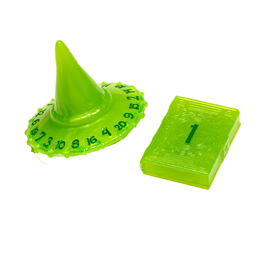 Polyhero Dice Set Wizard d20 Hat d2 Spellbook : Acid Splash