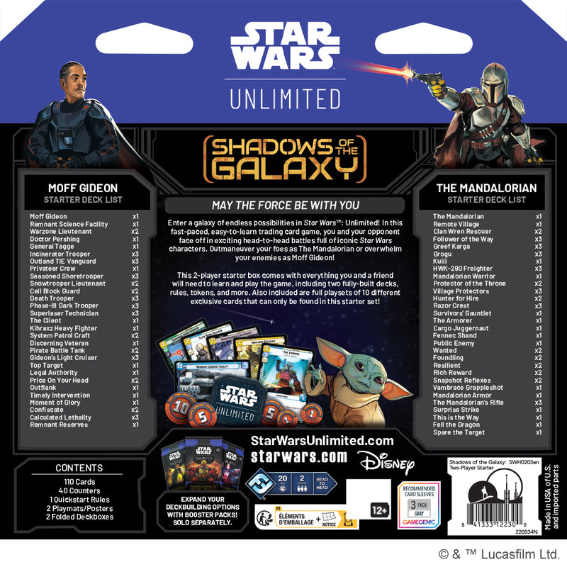 SWU Starter Set : Shadows of the Galaxy — Twenty Sided