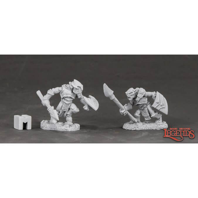 Mini - Reaper Metal 03850 Armored Goblin Spearmen (2ct)