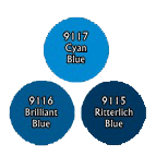 Paint Set (3ct) Reaper 09739 Vivid Blues