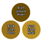 Paint Set (3ct) Reaper 09743 Khaki Brown