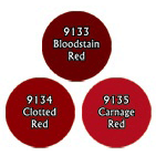 Paint Set (3ct) Reaper 09745 Bloodthirsty Reds