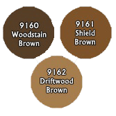 Paint Set (3ct) Reaper 09754 Grey Browns