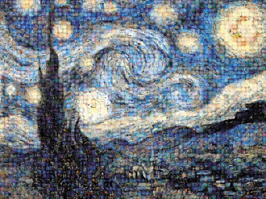 Puzzle (1000pc) Photomosaics : Starry Night