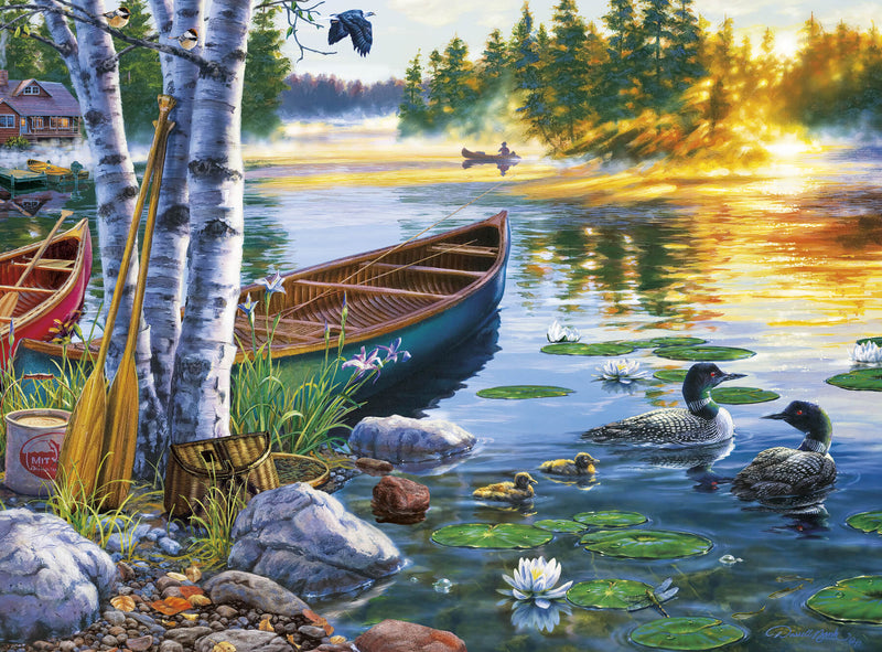 Puzzle (1000pc) Darrell Bush : Lakeside Morning