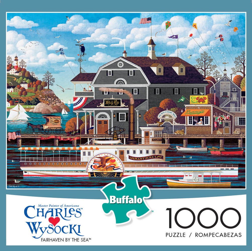 Puzzle (1000pc) Charles Wysocki : Fairhaven by the Sea