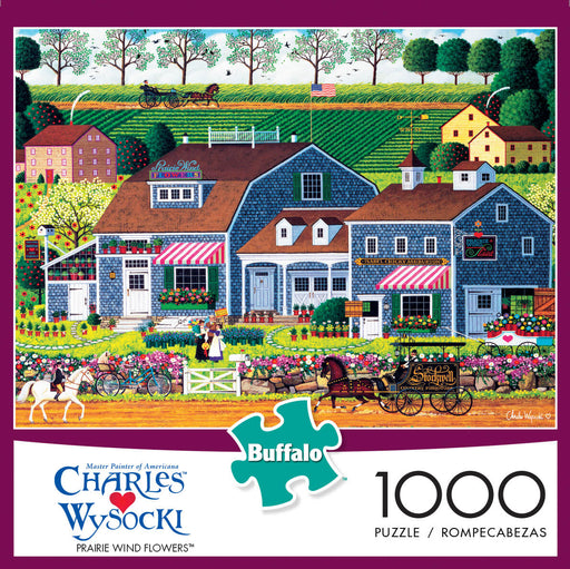 Puzzle (1000pc) Charles Wysocki : Prairie Wind Flowers