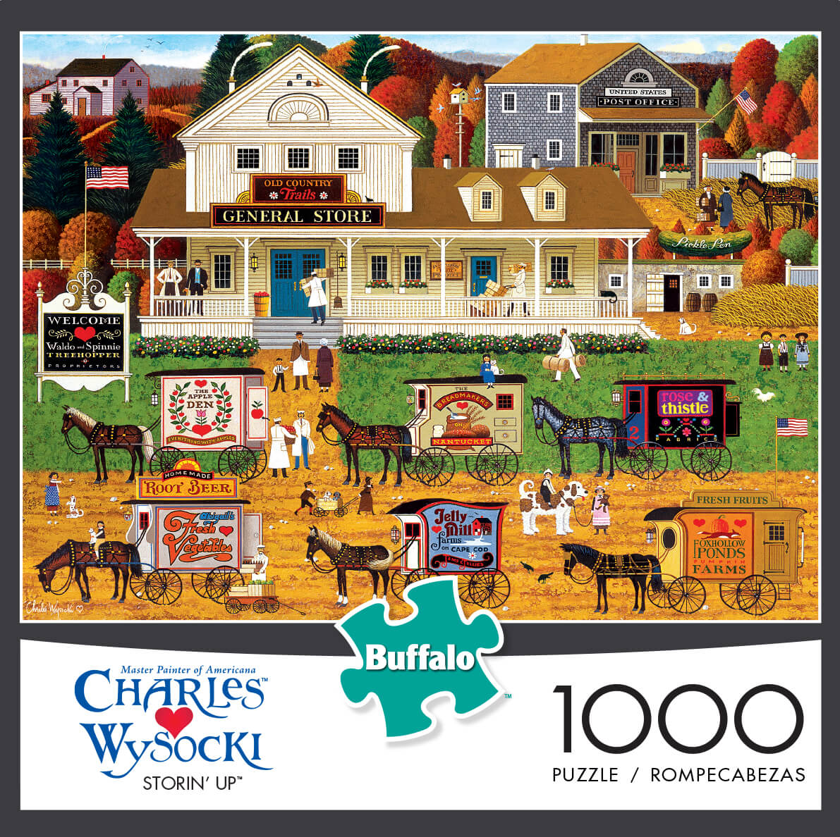 Puzzle (1000pc) Charles Wysocki : Storin' Up — Twenty Sided