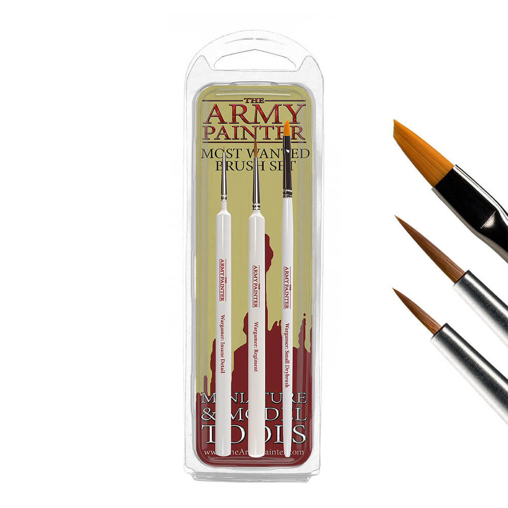 Brush Set (3ct) Army Painter Most Wanted