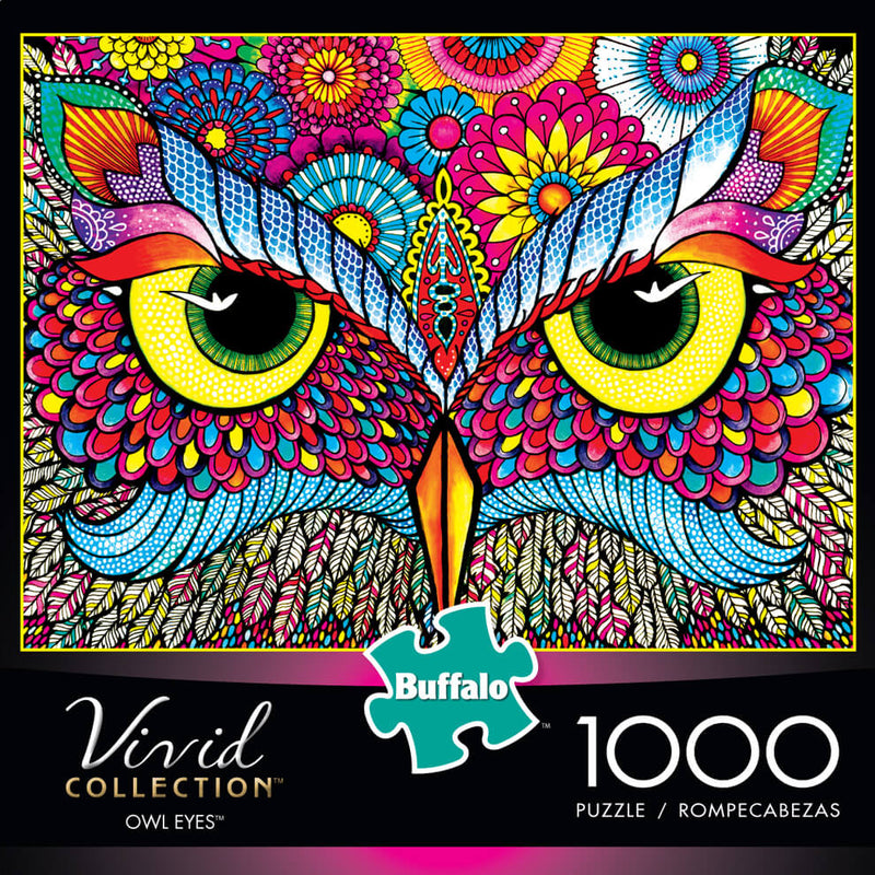 Puzzle (1000pc) Vivid : Owl Eyes