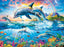 Puzzle (1000pc) Vivid : Dolphin Paradise