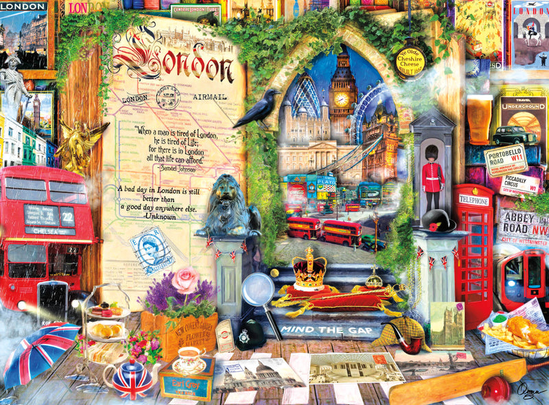 Puzzle (1000pc) Life is an Open Book : London