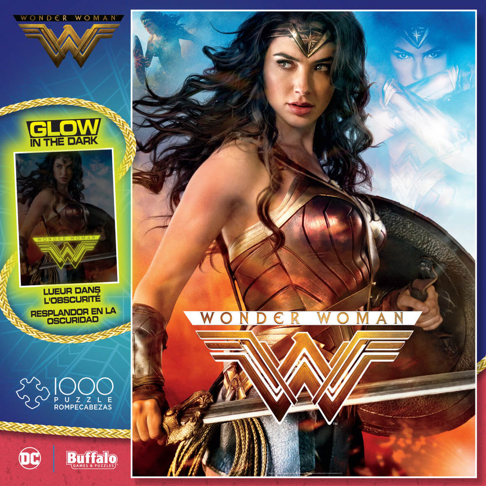 Puzzle (1000pc) Glow in the Dark : Wonder Woman