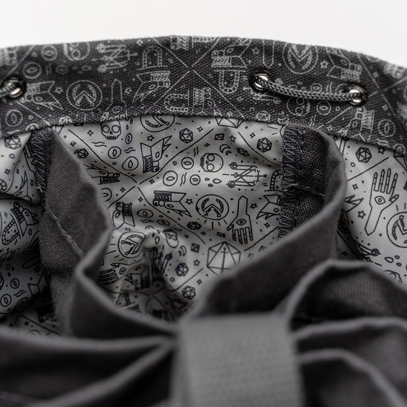 Dice Bag (10x7) Bailey's Dice Bag of Hoarding Gray