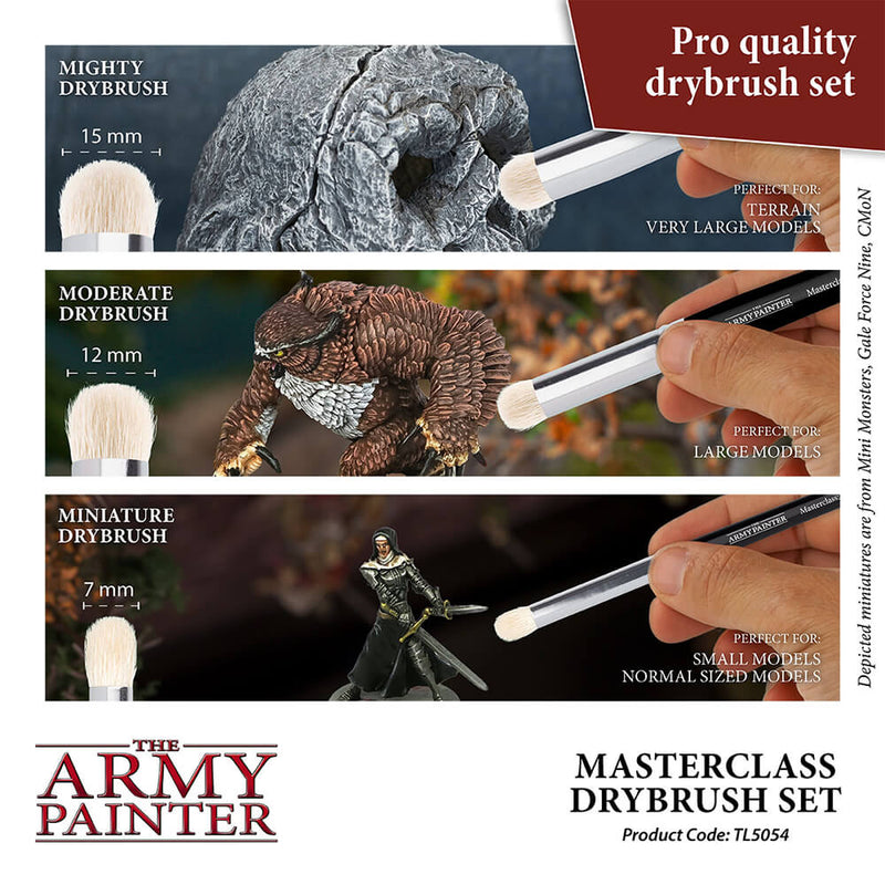 Brush Set (3ct) Masterclass Drybrush