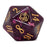 Polyhedral Dice Oversized Critical Role d20 Galaxy (36mm) Purple / Copper