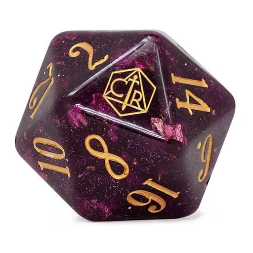 Antique Silver 16mm Polyhedral Dice Set - Wizards Books And Games