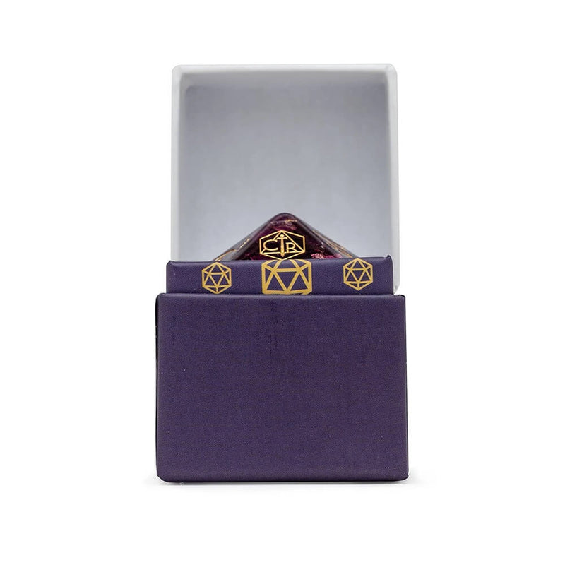 Polyhedral Dice Oversized Critical Role d20 Galaxy (36mm) Purple / Copper