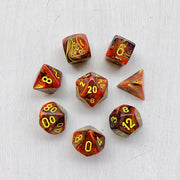 Dice 7-set Lab Vortex (16mm) 30050 Underworld / Yellow
