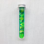 Dice 7-set Lab Gemini (16mm) 30048 Plasma Green-Teal / Orange