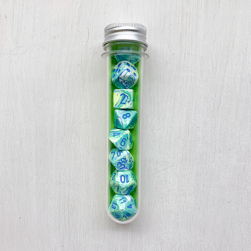 Dice 7-set Lab Festive (16mm) 30046 Garden / Blue