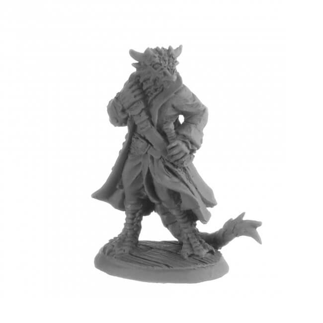 Mini - Reaper Bones USA 30035 Captain Blackscale (Dragonfolk)