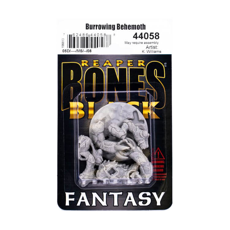 Mini - Reaper Bones Black 44058 Burrowing Behemoth