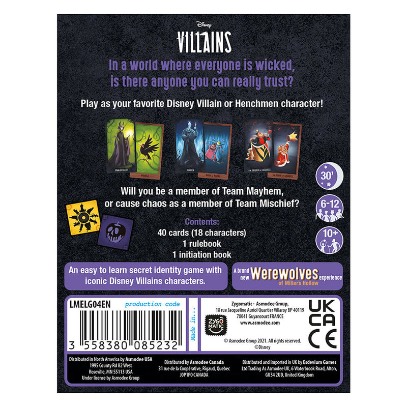 Disney Villains Gathering of the Wicked