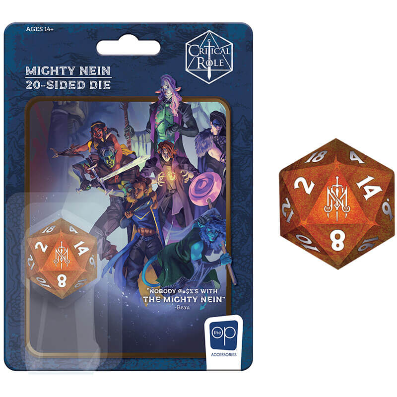 Polyhedral Dice Oversized Critical Role d20 Opaque (36mm) Red / White