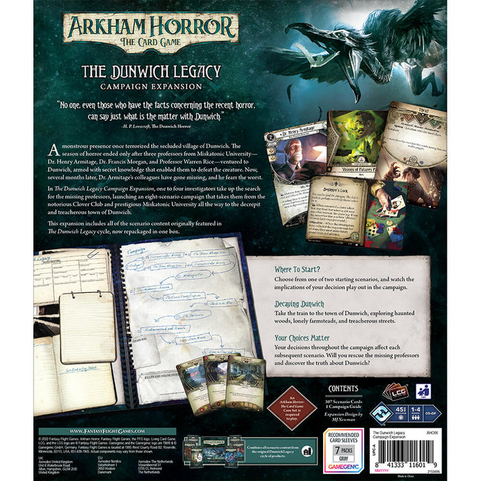 Arkham Horror LCG Expansion Campaign : Dunwich Legacy