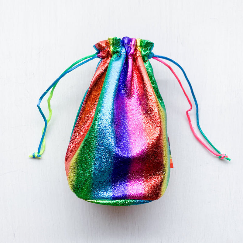 Dice Bag (5x6in) Metallic Rainbow