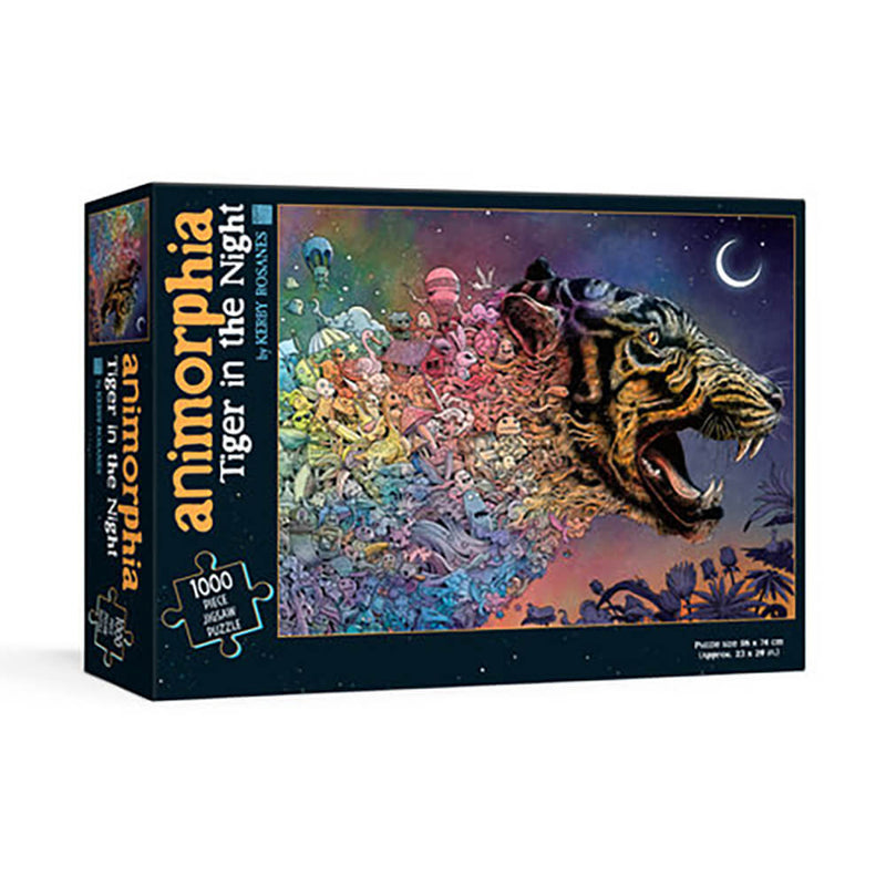 Puzzle (1000pc) Animorphia Tiger in the Night