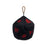 Dice Bag Plush d20 (6x6x6in) Black and Red