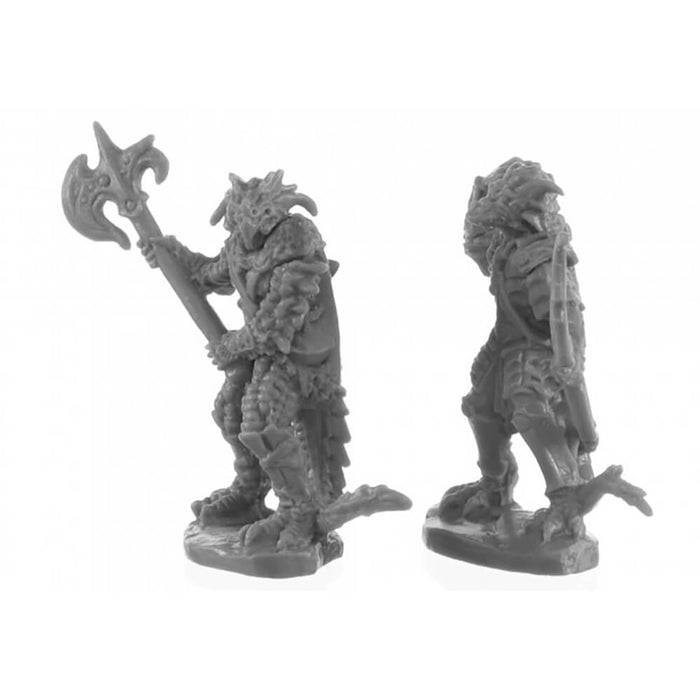 Mini - Reaper Bones Black 44146 Dragonfolk Fighter and Ranger