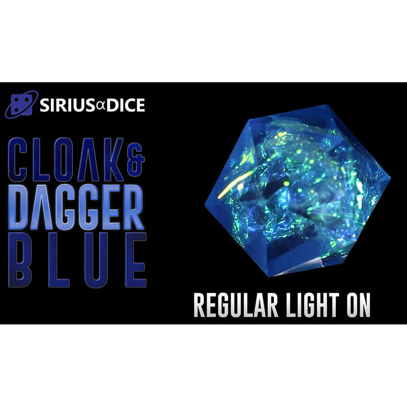 Dice 7-set Cloak and Dagger (21mm) Blue