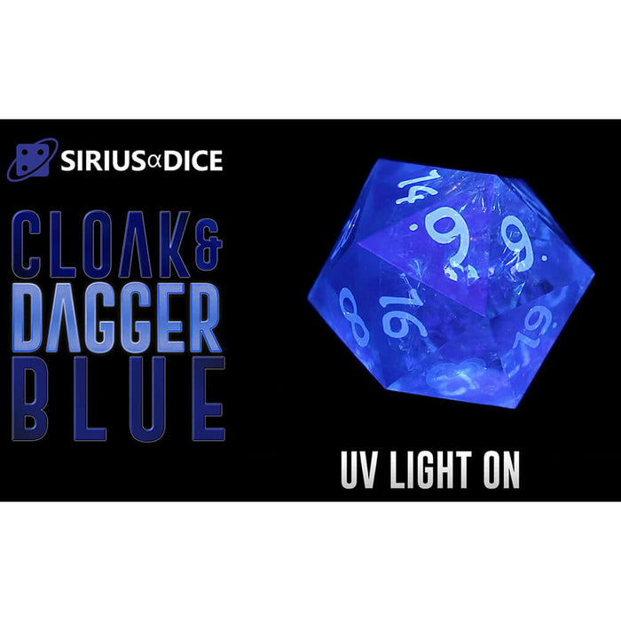 Dice 7-set Cloak and Dagger (21mm) Blue