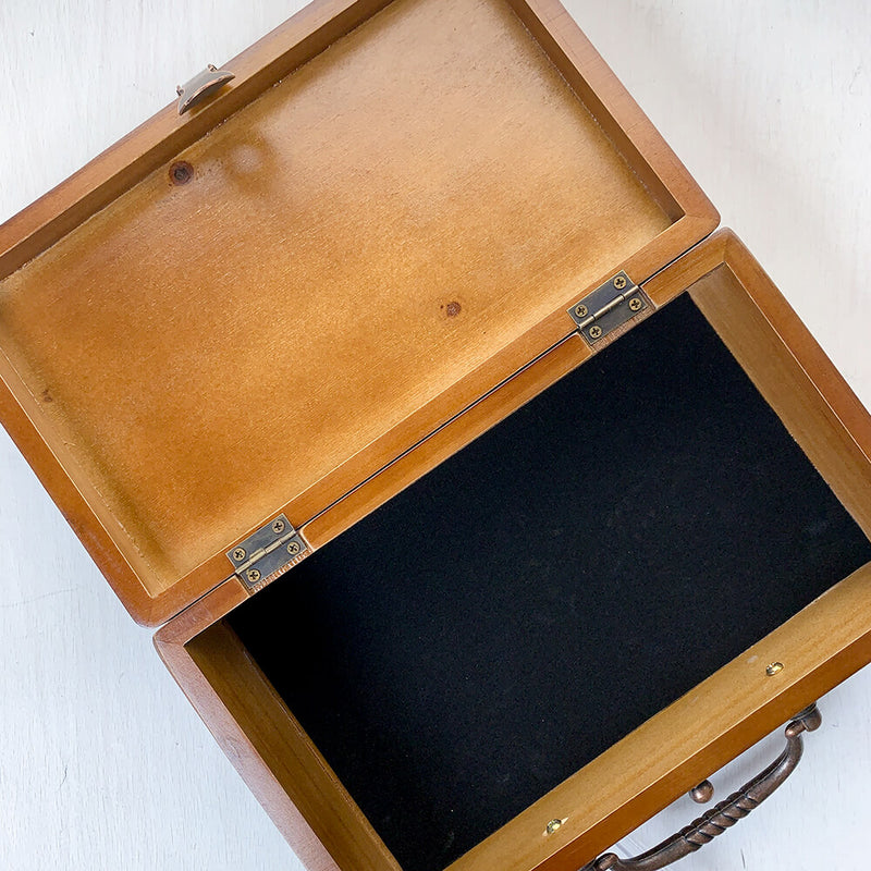 Wood Box (9.5x3x5.75in) 20ss Treasure Chest