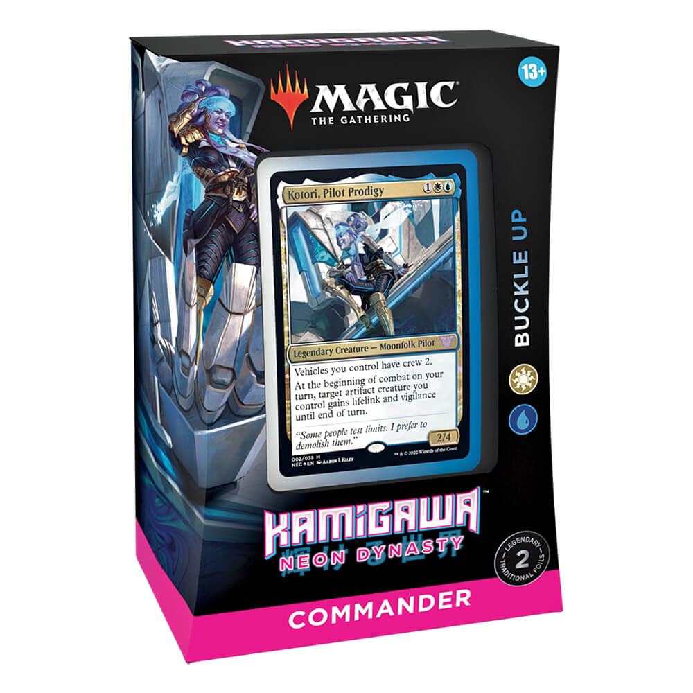 MTG Commander Kamigawa Neon Dynasty : Buckle Up (UW) Twenty Sided MTG Commander Kamigawa Neon Dynasty : Buckle Up (UW) Twenty Sided