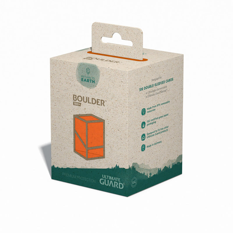 Deck Box Ultimate Guard Boulder Earth (100ct) Orange